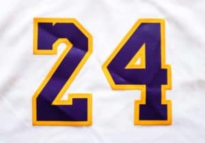 Kobe Bryant's Los Angeles Laker's Jersey Number 24